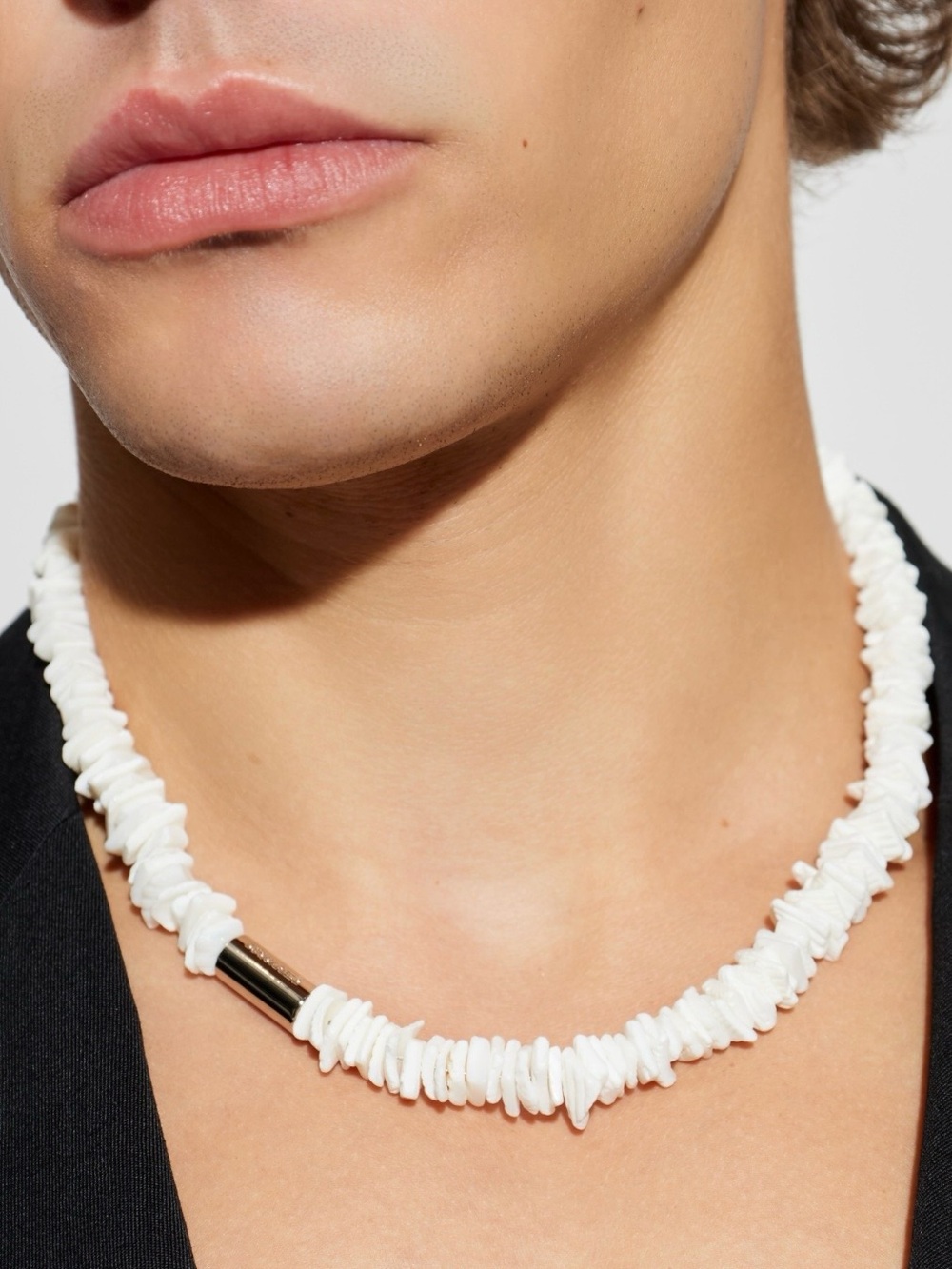 NWT DSQUARED2 White Shell Necklace - Made in Italy | Unisex | New with Box